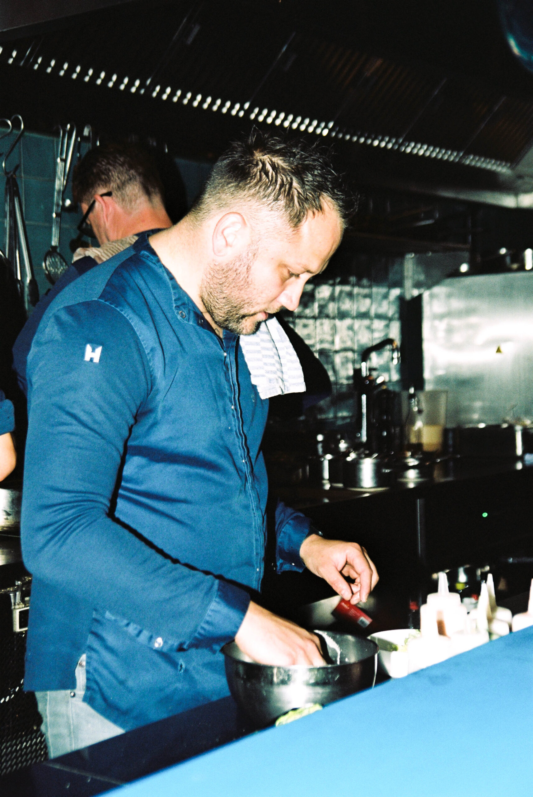 Chef-kok Robert in de keuken